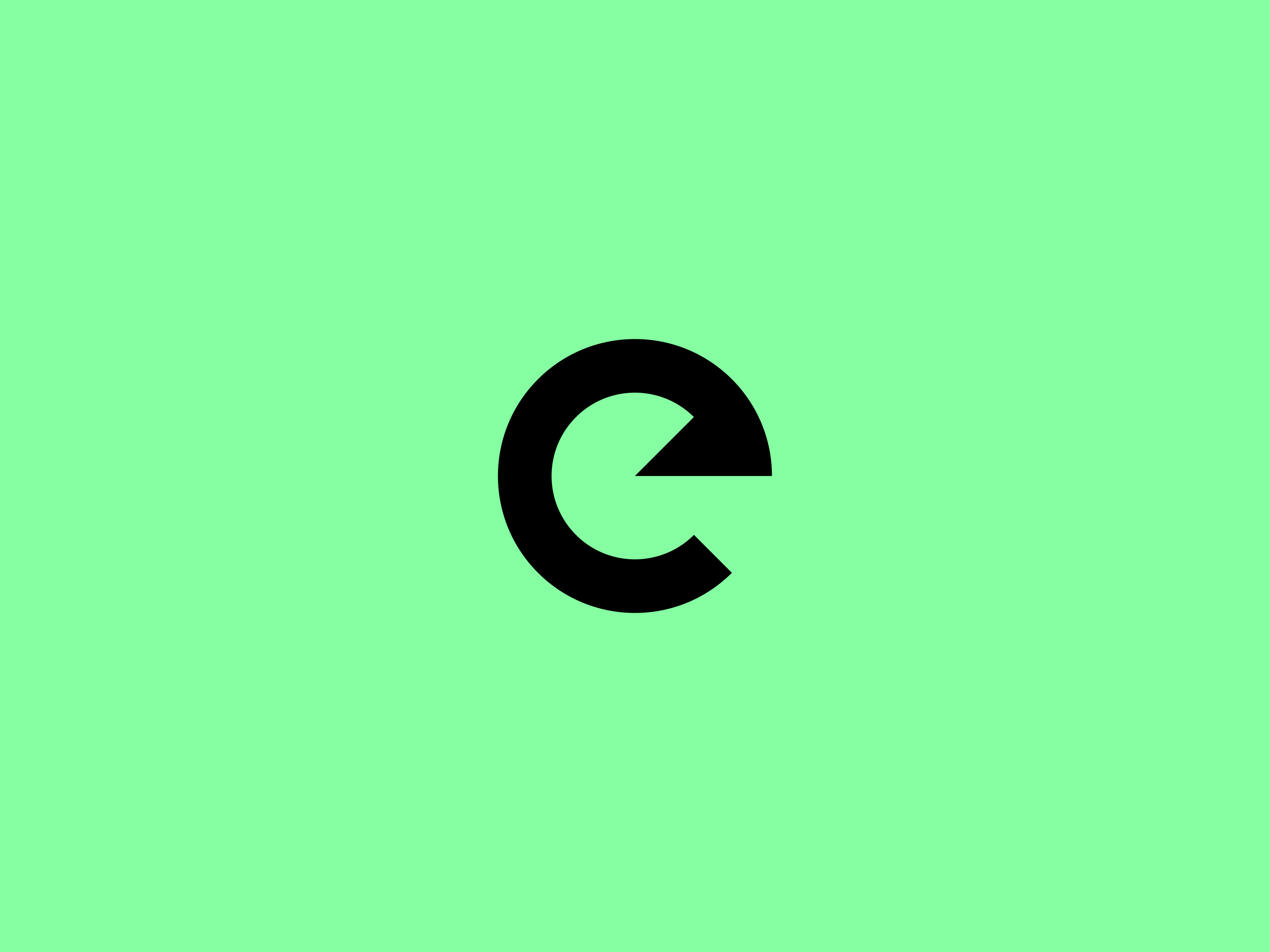 Letter E with Reverse Arrow image 1