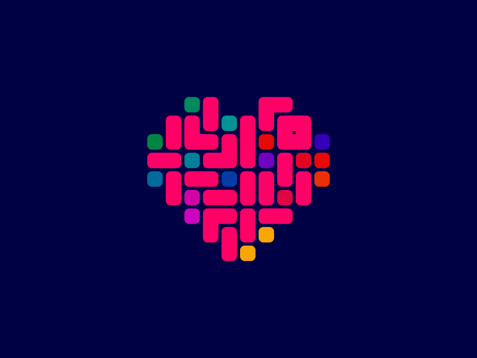 Pixelated Heart Data Mark image 1