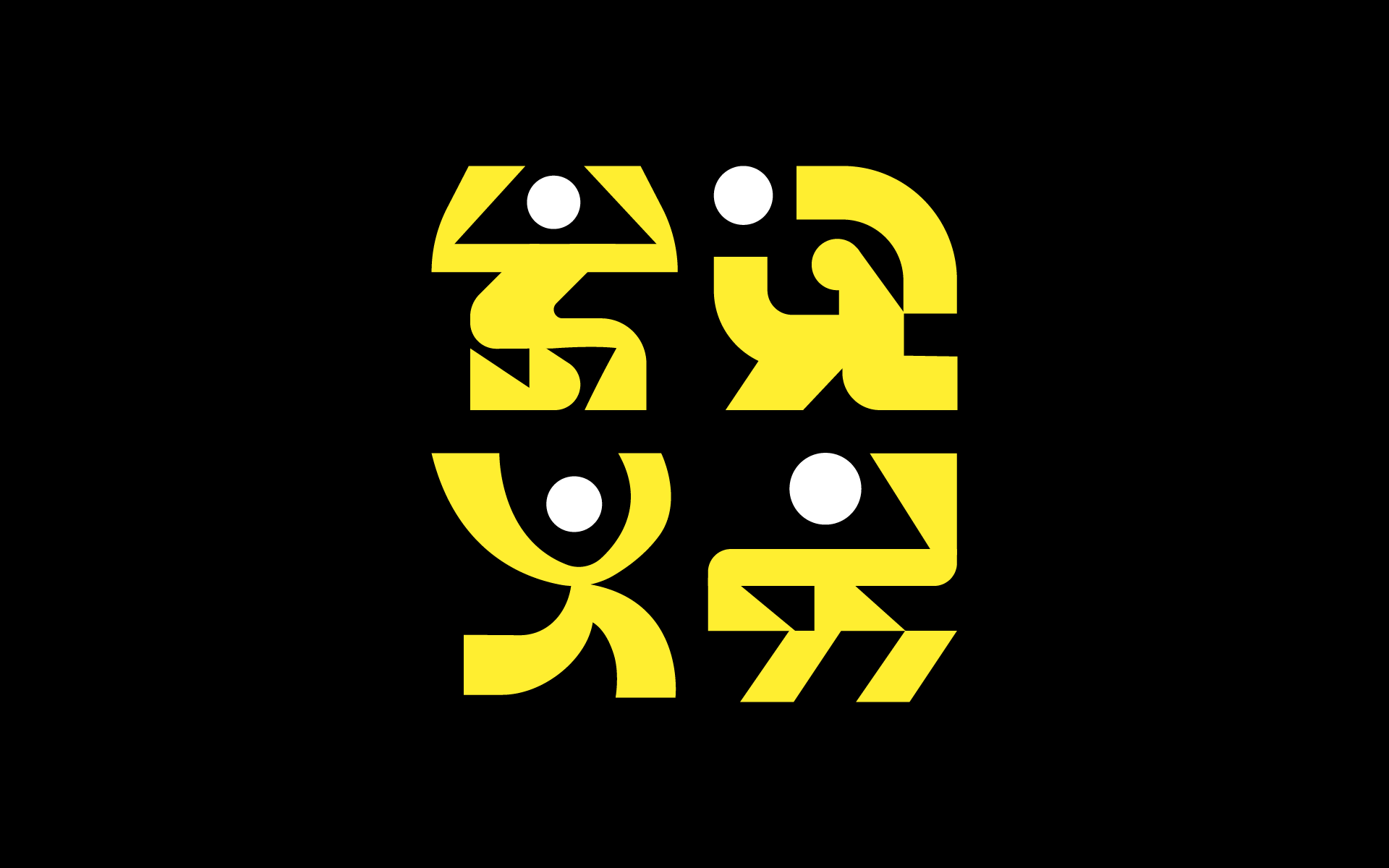 Abstract Human Figures Grid image 1