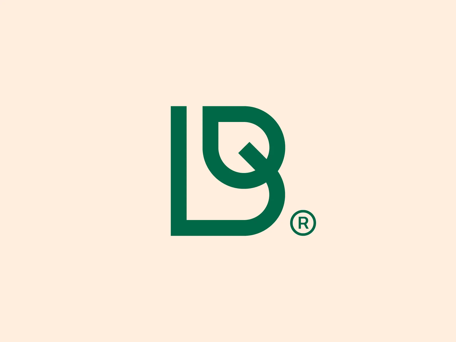 B Letter Leaf Mark image 1